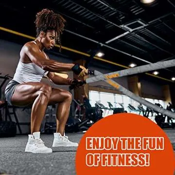 Perantlb Battle Rope with cloth sleeve -1.5/2 Inch Diameter 30' 40' 50' Lengths -Gym Muscle Toning Metabolic Workout Fitness, battle rope Anchor Strap Kit Included (1.5" x 40 ft Length)