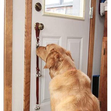 CATHYLIFE Leather Dog Doorbells for Potty Training