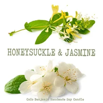 Natural Soy Candle Hand Poured Honeysuckle & Jasmine