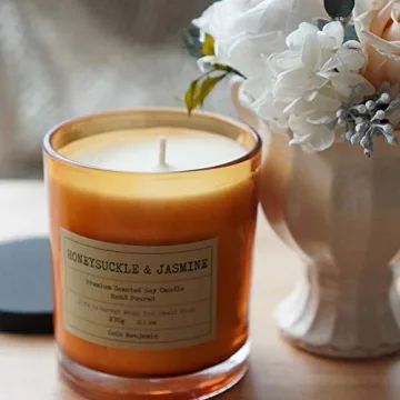 Natural Soy Candle Hand Poured Honeysuckle & Jasmine