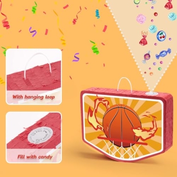 WERNNSAI Basketball Piñata for Kids Parties