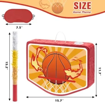 WERNNSAI Basketball Piñata for Kids Parties