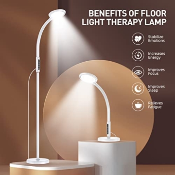 FBBJFF 11000 Lux Light Therapy Lamp for Mood Boosting