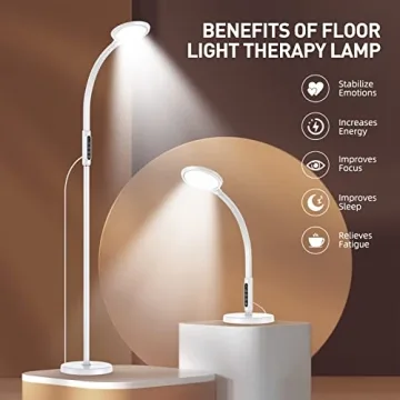 FBBJFF 11000 Lux Light Therapy Lamp for Mood Boosting