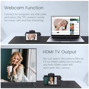 Saneen 4K Digital Camera for Photography & Video