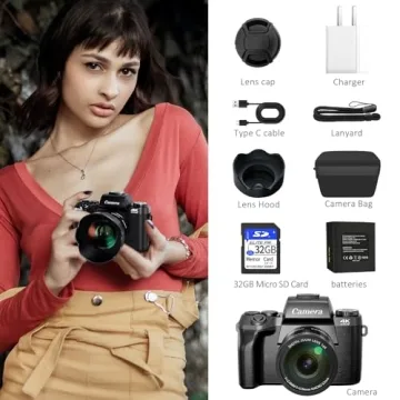 Saneen 4K Digital Camera for Photography & Video
