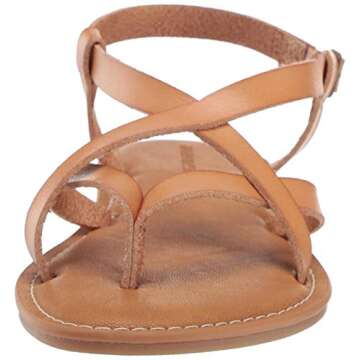 Amazon Essentials Women's Casual Strappy Sandal, Natural, 6