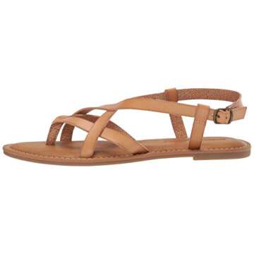 Amazon Essentials Women's Casual Strappy Sandal, Natural, 6