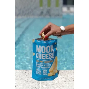 Moon Cheese Gouda Bits Crunchy Protein Snacks 3-Pack