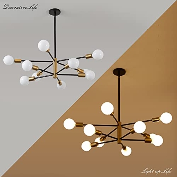 KAISITE Modern Sputnik Chandelier for Dining Room