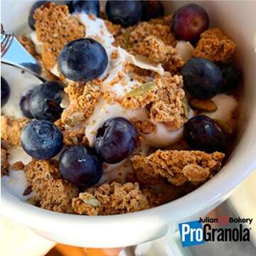 Julian Bakery® ProGranola® Cereal | USDA Organic | GF | Peanut Butter Cluster | 12g Grass-Fed Whey Protein | 4 Net Carbs | GF | Grain-Free | 14 Servings