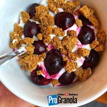 Julian Bakery® ProGranola® Cereal | USDA Organic | GF | Peanut Butter Cluster | 12g Grass-Fed Whey Protein | 4 Net Carbs | GF | Grain-Free | 14 Servings