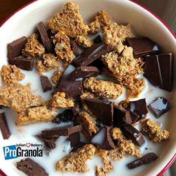 Julian Bakery® ProGranola® Cereal | USDA Organic | GF | Peanut Butter Cluster | 12g Grass-Fed Whey Protein | 4 Net Carbs | GF | Grain-Free | 14 Servings