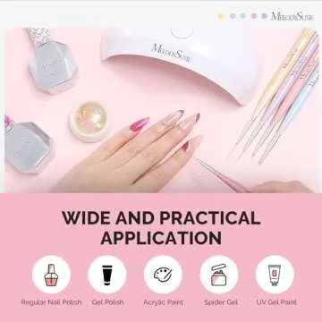 MelodySusie Nail Art Liner Brushes Set for Pro Nail Art