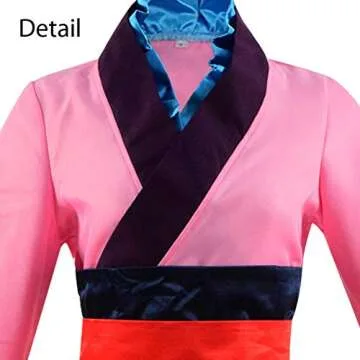 Mulan Dress Halloween Costume for Women - Heroine Outfit