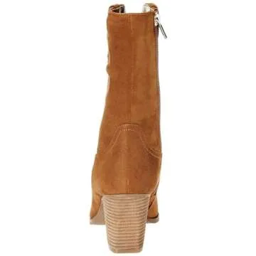 The Drop Women's Sandra Heeled Cowboy Boot Cognac, 13