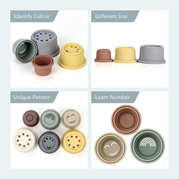 Mini Tudou Stacking Cups – Educational Fun for Babies