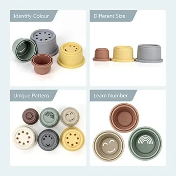 Mini Tudou Stacking Cups – Educational Fun for Babies