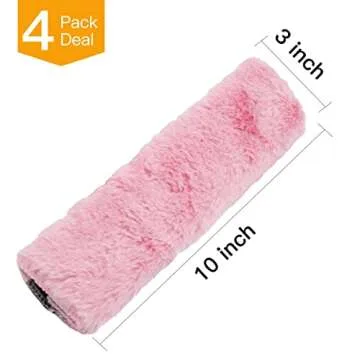 Comfortable 4Pack Seatbelt Covers for Kids and Adults