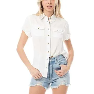 Classic Women’s Chambray Shirt for Casual Layering