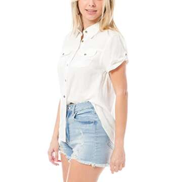 Classic Women’s Chambray Shirt for Casual Layering