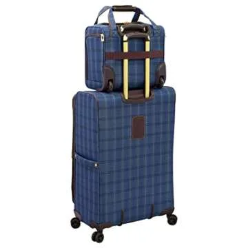 London Fog Brentwood II 2-Wheel Under Seat Bag Blue Carry-On