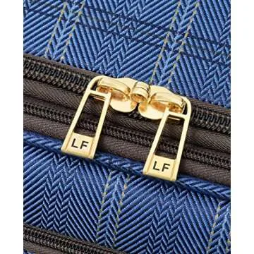 London Fog Brentwood II 2-Wheel Under Seat Bag Blue Carry-On