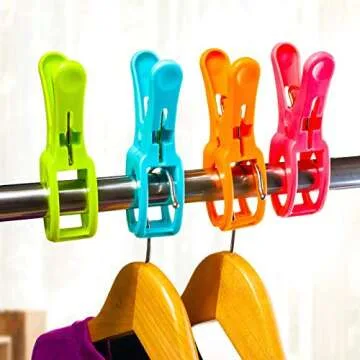 HiGift 8 Pack Beach Towel Clips for Secure Outdoor Fun