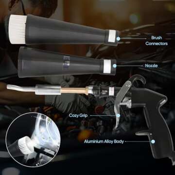 Powerful Saker Tornado Dry Cleaning Gun for Quick Cleaning
