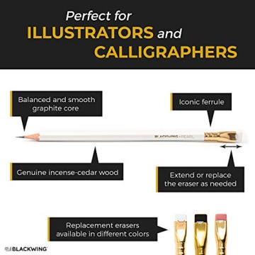 Blackwing Pearl Pencils - Premium Japanese Graphite