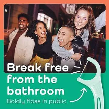 Plackers Micro Line Dental Floss Picks for Fresh Minty Care