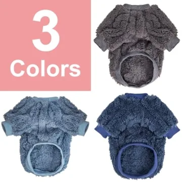JAMPAYANG 3 Pack Dog Sweaters Cozy Winter Wear Small Pets
