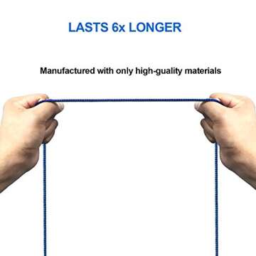 cugunu iPhone Charger, 5 Pack 3/3/6/6/10FT Apple MFi Certified USB Lightning Cable Nylon Braided Fast Charging Cord Compatible for iPhone 14/13/12/11/X/Max/8/7/6/5/SE/Plus/iPad - Black Blue