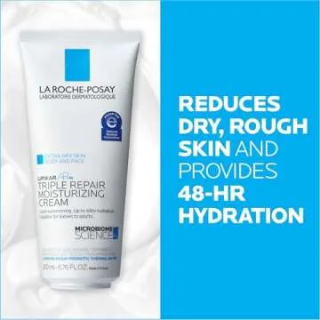 La Roche-Posay Lipikar AP+ Triple Repair Moisturizing Cream, Face & Body Lotion For Dry Skin, Shea Butter & Niacinamide Moisturizer, Gentle Face & Body Cream For Dry, Rough & Sensitive Skin