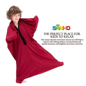 SANHO Sensory Sock Body Sock,Small,Perfect for Children with Sensory Processing Disorder,Updated Ver...
