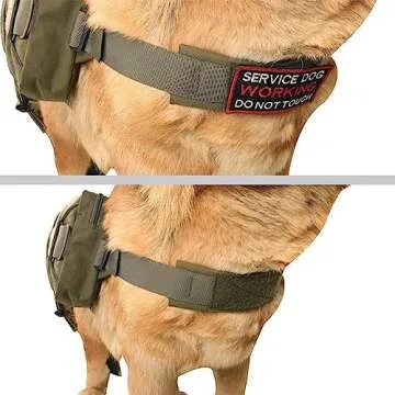 EXCELLENT ELITE SPANKER Dog Pack Hound Dog Saddle Bag Backpack for Travel Camping Hiking Medium & Large Dog with 2 Capacious Side Pockets(RGN-L)