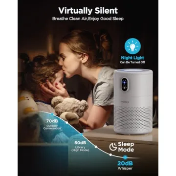 MOOKA Air Purifiers for Large Rooms with True HEPA Filter