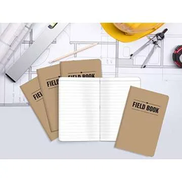 ELAN Publishing Company Publishing ELAN-FN-003A Field Notebook, 3.5" x 5.5", Lined Memo Book, Kraft