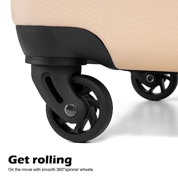 Coolife Luggage 3 Piece Set - Lightweight Design