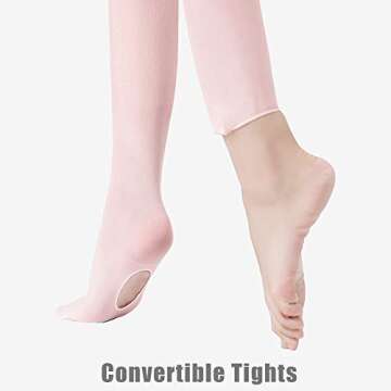 Stelle Ultimate Girls Women Convertible Ballet Dance Tights