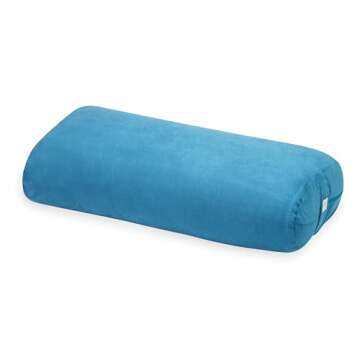 Gaiam Yoga Bolster - Long, Rectangular Meditation Pillow - Supportive Cushion for Restorative Yoga a...