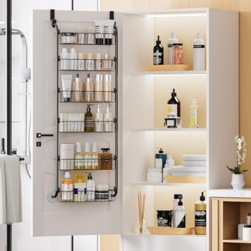 Delamu Over Door Pantry Organizer - Metal Storage Solution