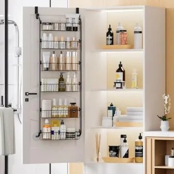 Delamu Over Door Pantry Organizer - Metal Storage Solution