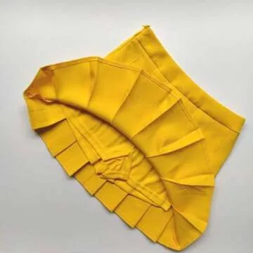 Stylish TONCHENGSD Pleated Mini Skirt for Women