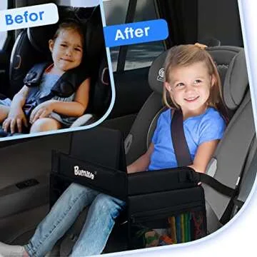 BUENAVO Car Seat Organizer Kids Travel Tray for Kids Toddlers Activities in Car Seat, Stroller, Airp...