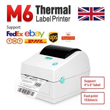 Thermal Shipping Label Printer - Fast & Reliable 4×6 Labels for eCommerce