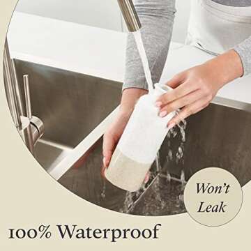 Ceramic Vase Set of 3 - Boho Pampas Grass Vase Set for Home or Living Room Decor - Rustic Farmhouse Decorations - Waterproof Table Flower Vases for Dried or Fresh Flowers