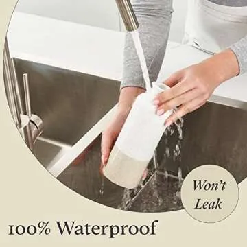 Ceramic Vase Set of 3 - Boho Pampas Grass Vase Set for Home or Living Room Decor - Rustic Farmhouse Decorations - Waterproof Table Flower Vases for Dried or Fresh Flowers