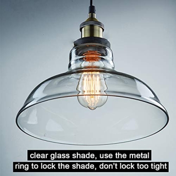 CLAXY Ecopower Vintage Pendant Light Industrial Edison Style