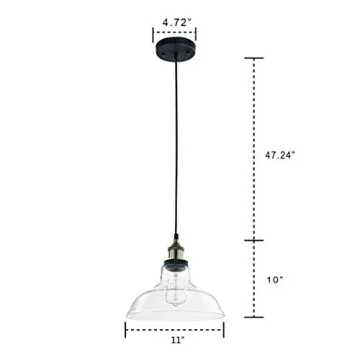 CLAXY Ecopower Vintage Pendant Light Industrial Edison Style